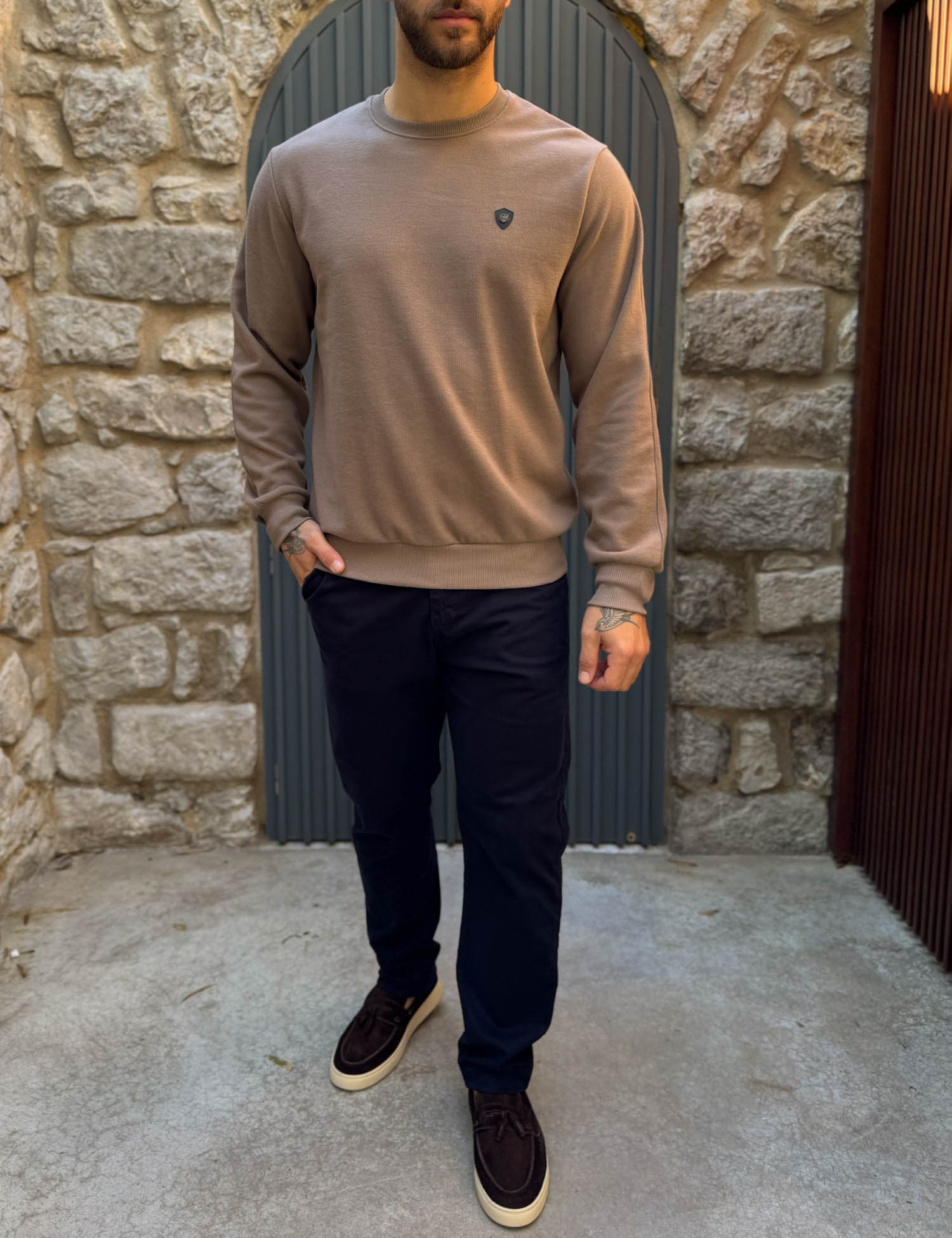 Everbest Ανδρική πούρο μακρυμάνικη ριπ μπλούζα Plus Size 261030P φωτογραφία